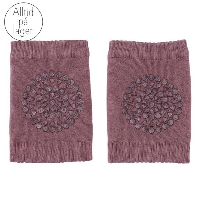 Hovedbilde GoBabyGo - Antiskli knebeskyttere i bomull Misty plum