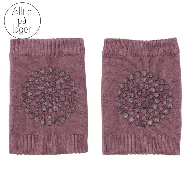 GoBabyGo - Antiskli knebeskyttere i bomull Misty plum
