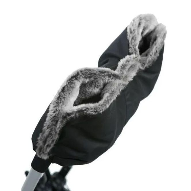 Hovedbilde Tinkafu - Vognmuffe faux fur Svart/grå