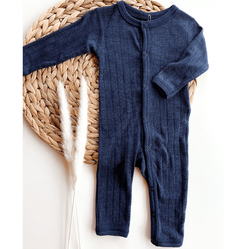 Joha - Heldrakt i ull/silke Navy