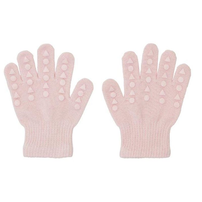 Antiskli Fingervanter i bomull Soft Pink